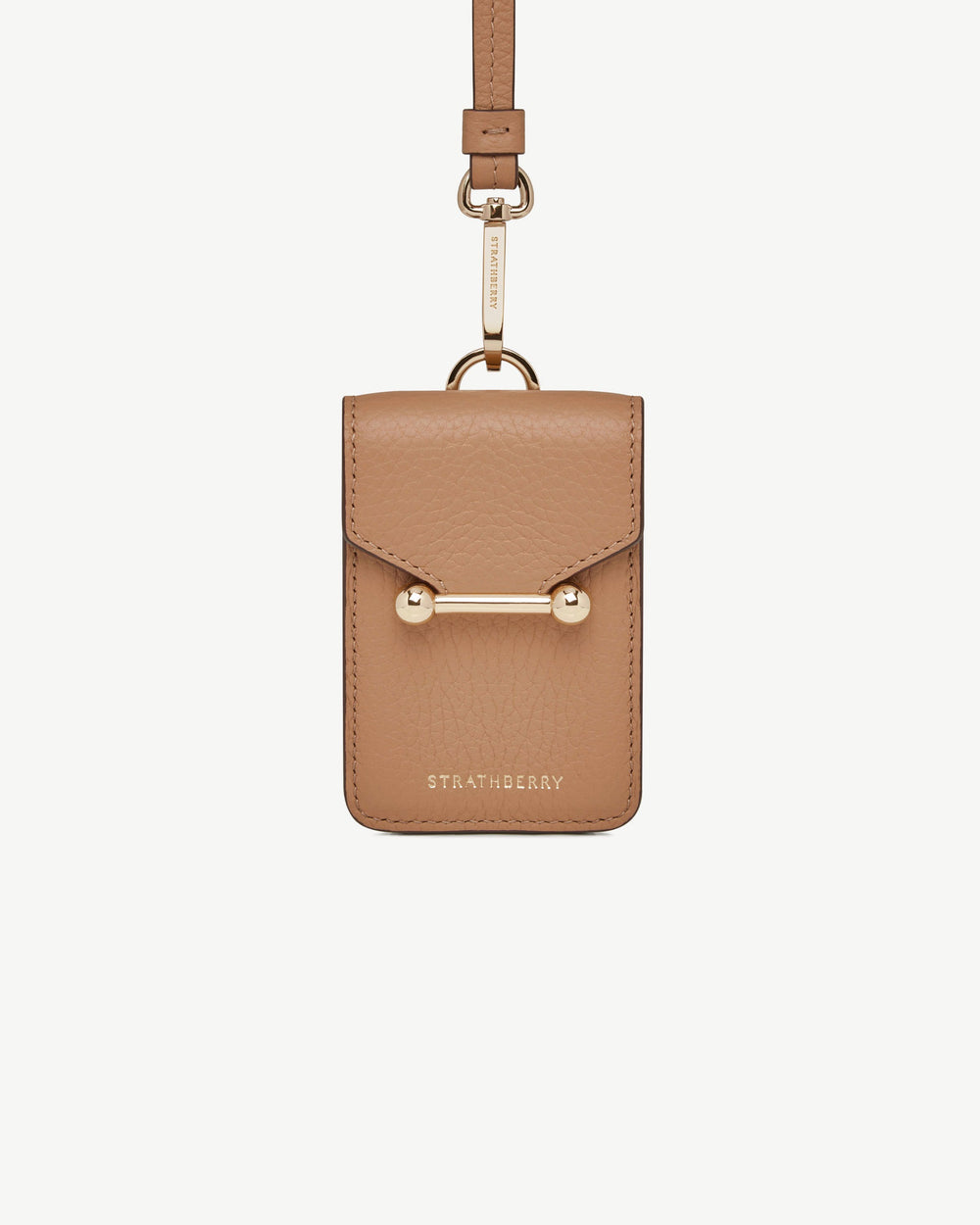 Strathberry Women's Mosaic Cardholder with Strap - Brown