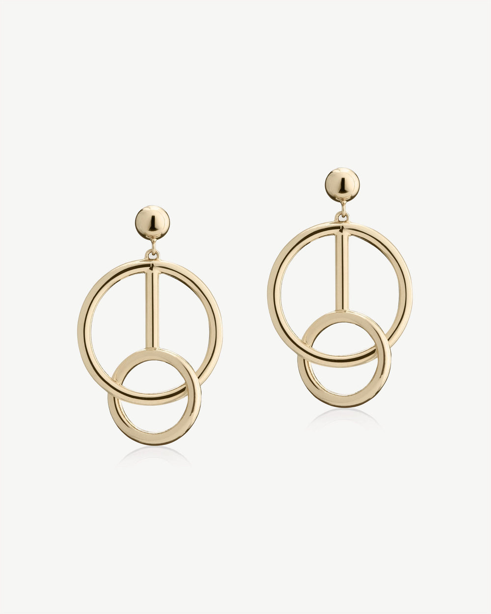Strathberry Women's Music Bar Hoop Earrings - 22 Carat Gold Gilded - Gold