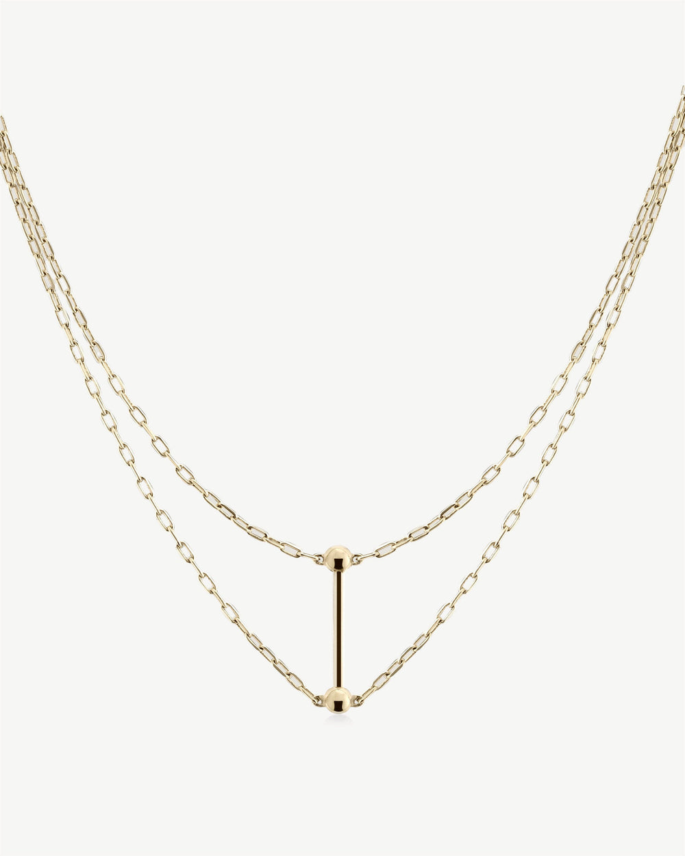 Strathberry Women's Music Bar Necklace - 22 Carat Gold Gilded - Gold