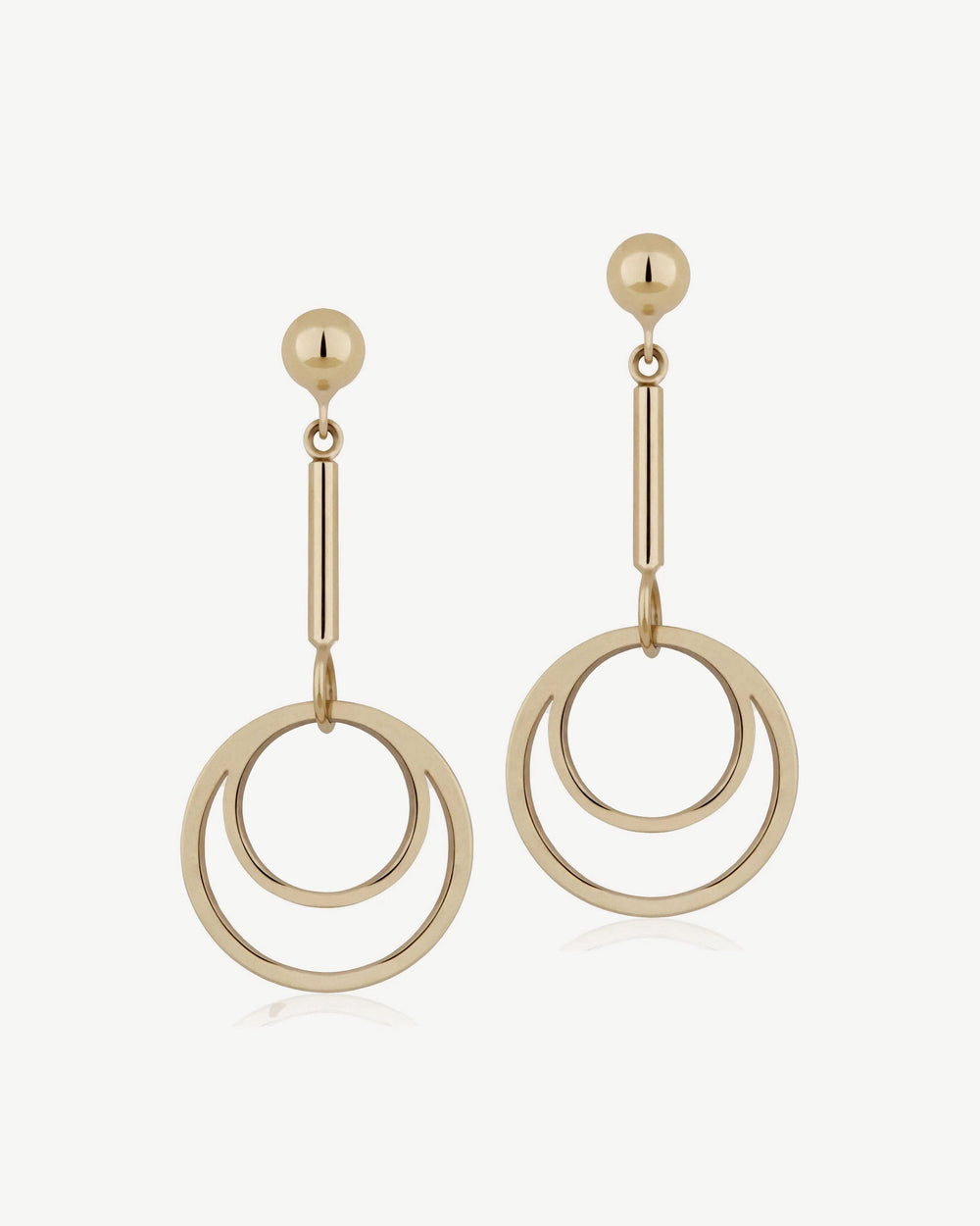 Strathberry Women's Circle Drop Earrings - 22 Carat Gold Gilded - Gold