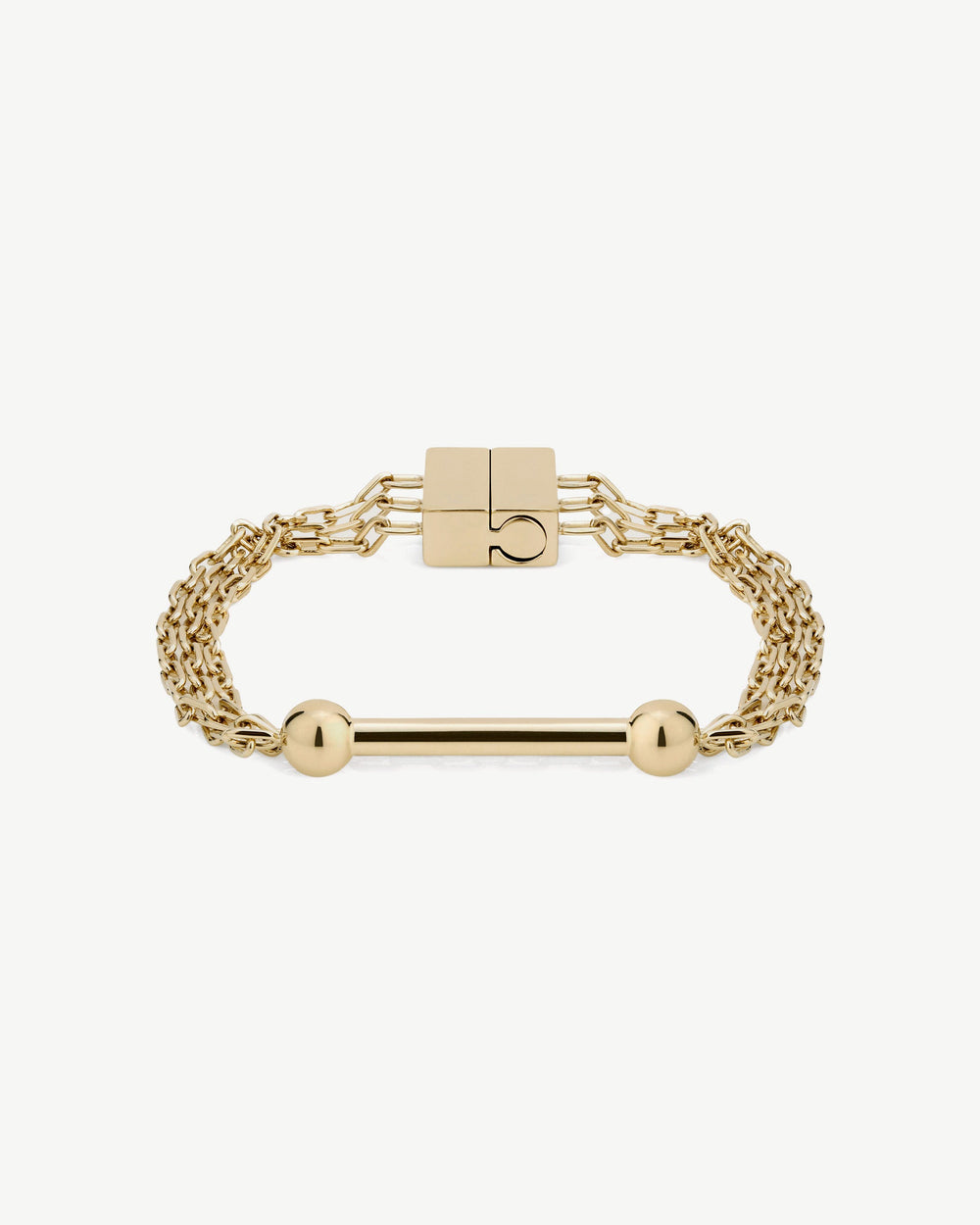 Strathberry Women's Music Bar Chain Bracelet (Small) - 22 Carat Gold Gilded - Gold