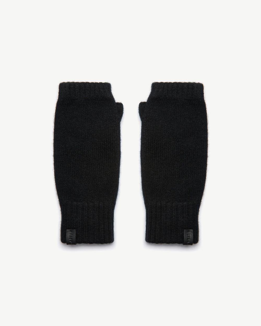 Strathberry Women's Westray Fingerless Cashmere Gloves - Black
