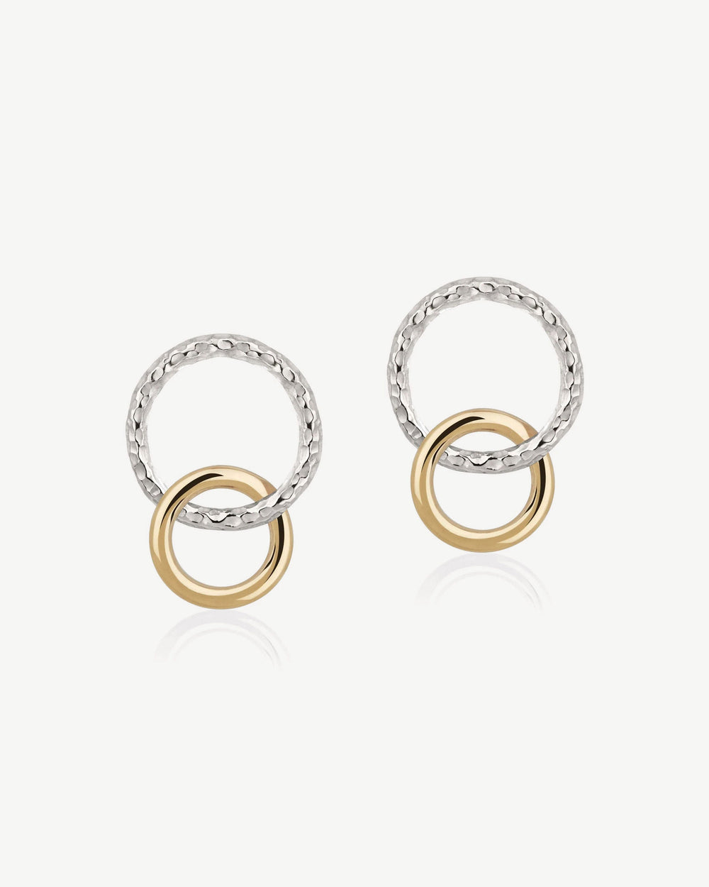 Strathberry Women's Halo Earrings - Sterling Silver/24 Carat Gold Gilded - Gold / Silver