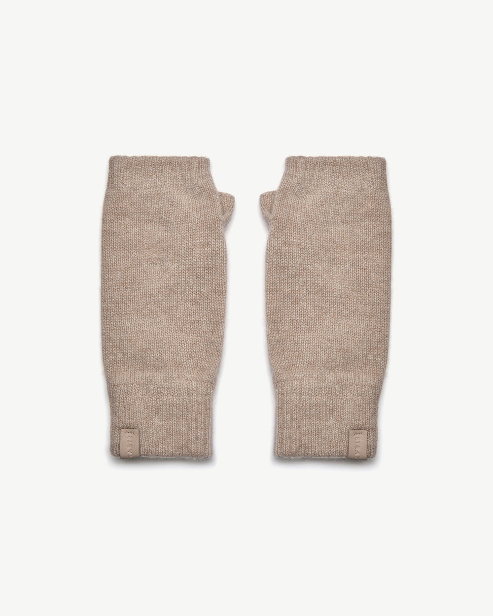 Strathberry Women's Westray Fingerless Cashmere Gloves - Oat