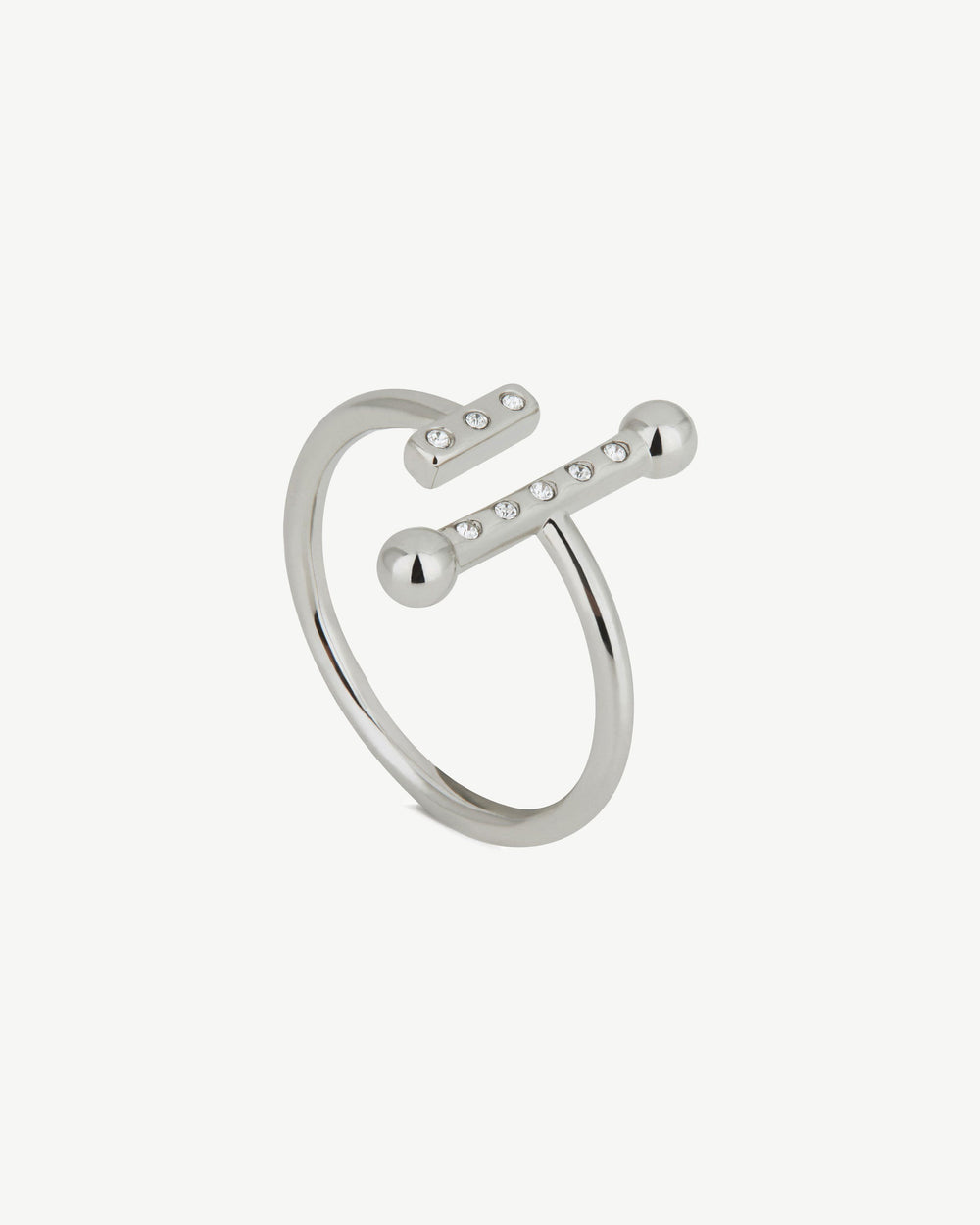 Strathberry Women's Music Bar Ring - Silver