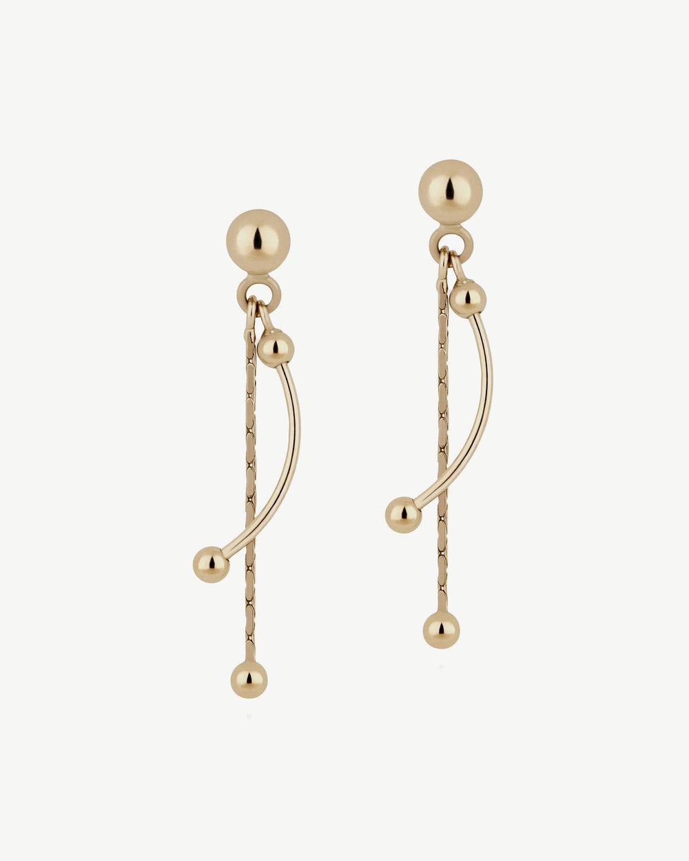 Strathberry Women's Crescent Drop Earrings - 22 Carat Gold Gilded - Gold