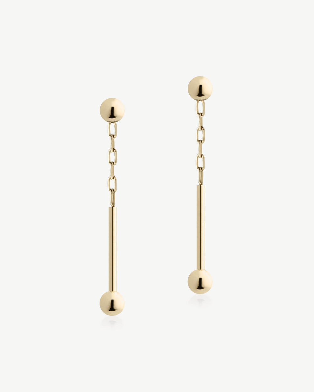 Strathberry Women's Music Bar Drop Earrings - 22 Carat Gold Gilded - Gold