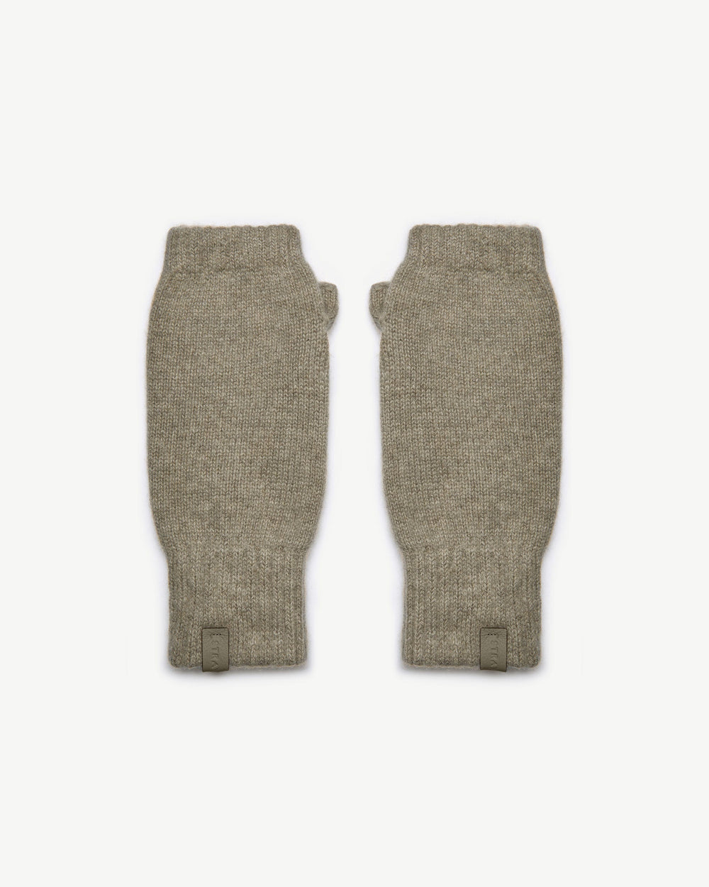 Strathberry Women's Westray Fingerless Cashmere Gloves - Green