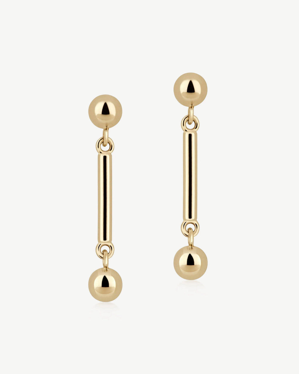 Strathberry Women's Music Bar Earrings - 22 Carat Gold Gilded - Gold