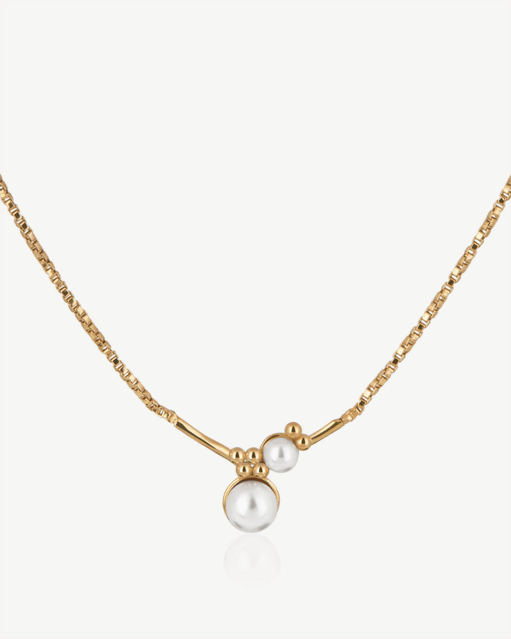 Strathberry Women's Pearl Cluster Necklace - 22 Carat Gold Gilded - Gold
