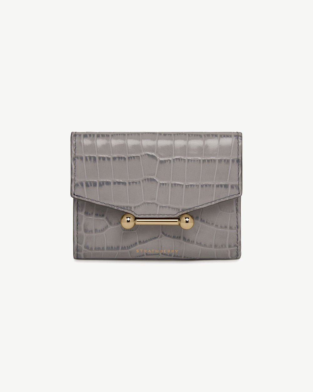 Strathberry Women's Mosaic Trifold Wallet - Grey