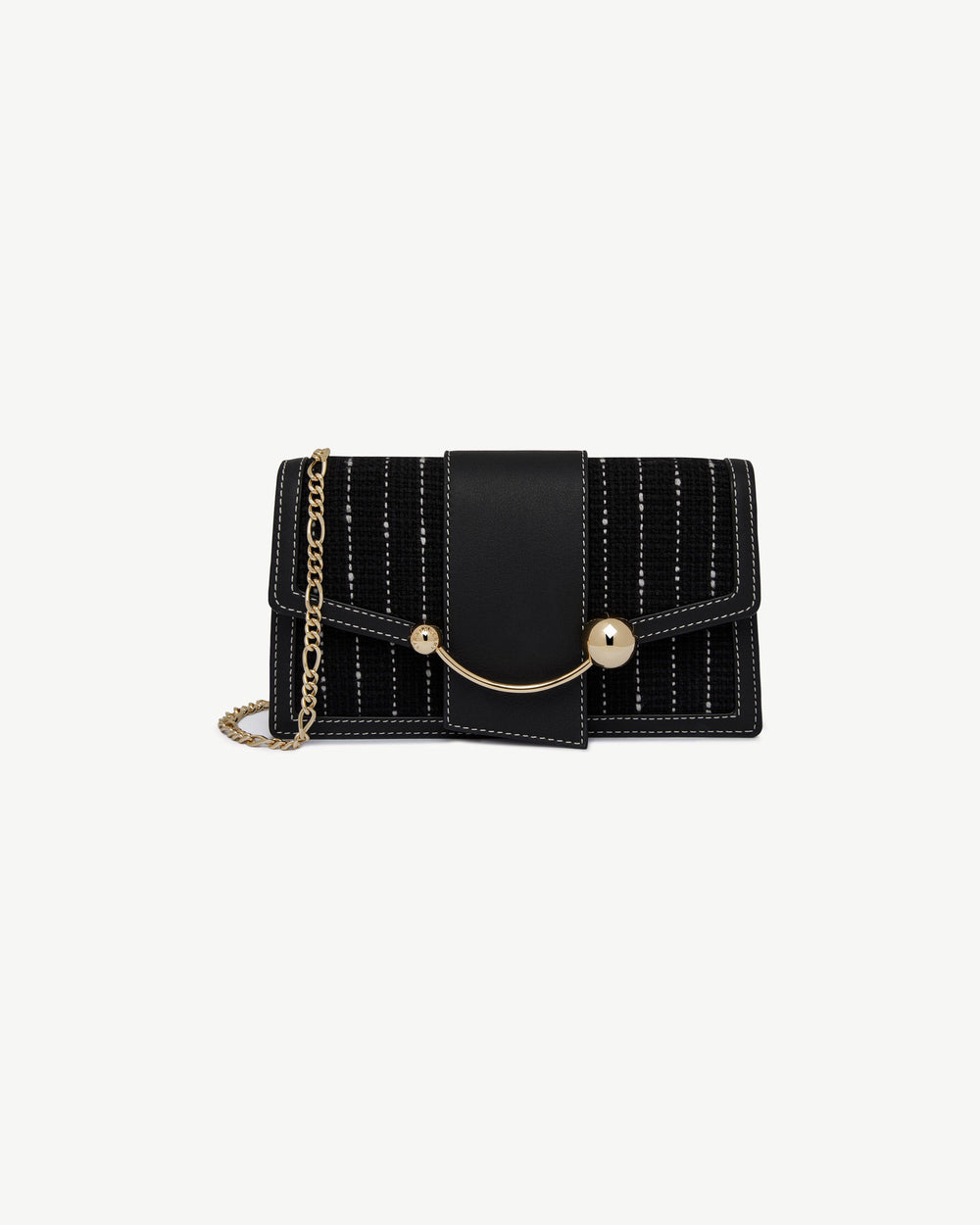 Strathberry Women's Crescent on a Chain - Black