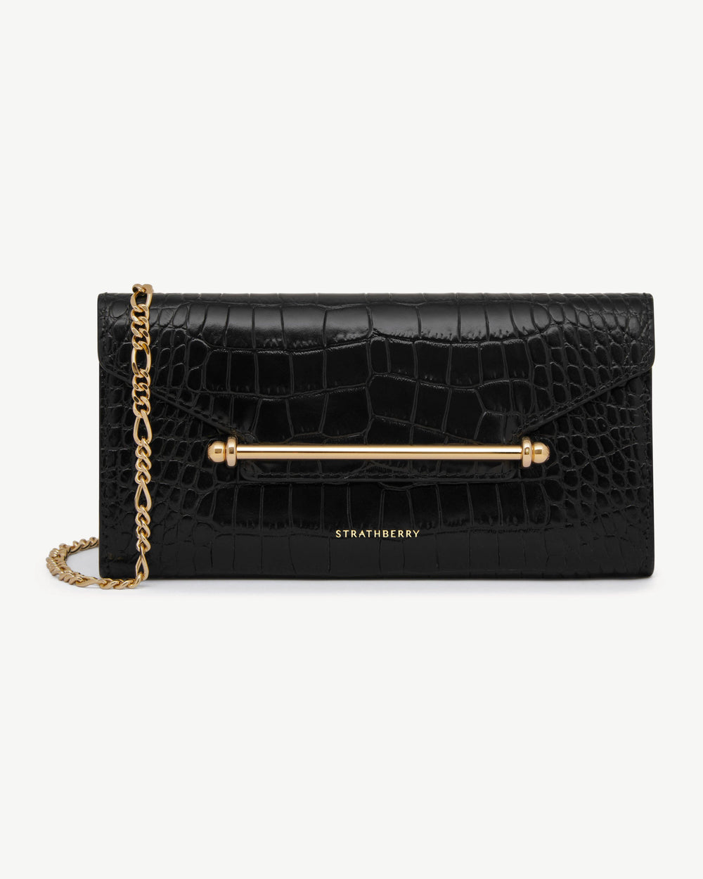 Strathberry Women's Multrees Chain Wallet - Black